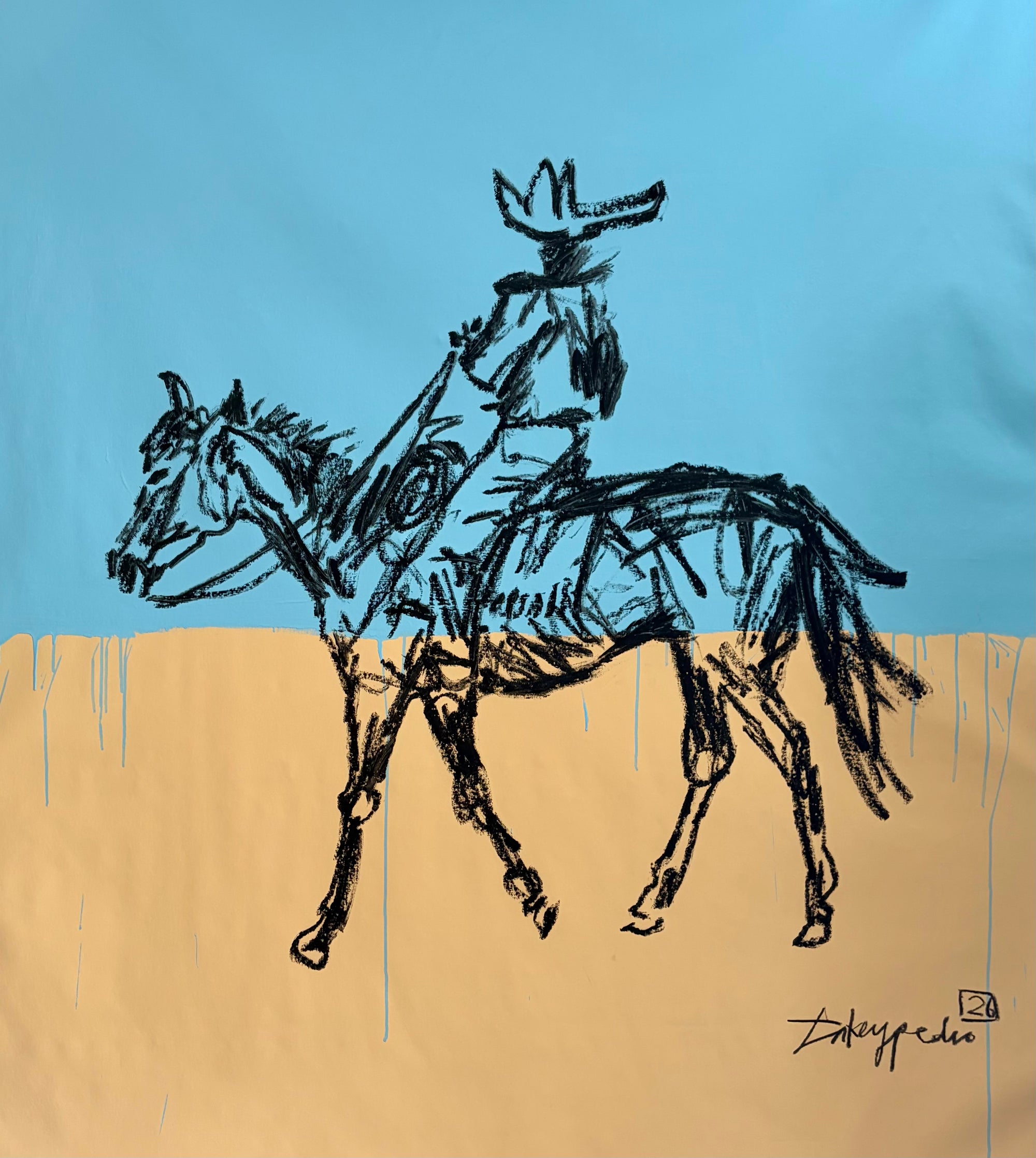" Cowboy la plage "